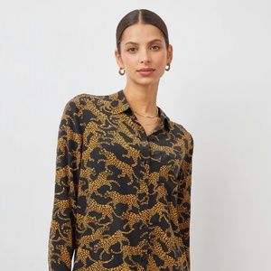 Rails Kate Lynx Button-Front Shirt